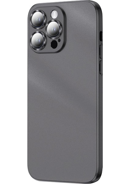 Iphone 13 Pro Telefon Kılıfı Için 6.1 Inç Elektrokaplanmış Tpu Mat Kaplama Telefon Koruyucu Dahili Lens Koruyucu Grey (Yurt Dışından)