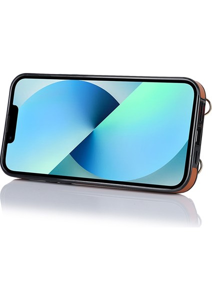 Iphone 13 Mini Telefon Kılıfı Için Zipper Cüzdan Telefon Kapağı Pu Deri Kaplamalı Tpu Döner Yüzük Kickstand-Brown (Yurt Dışından) modelleri