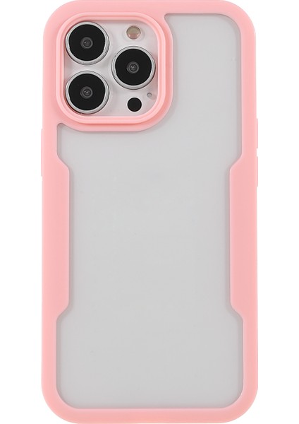 Iphone 13 Pro Telefon Kılıfı Için 360 Derece Tam Koruma Pet Ekranı Filmi+Akrilik+Tpu Kameralı Kamera Lens Koruması 6.1 Inç Pembe (Yurt Dışından) fiyatları