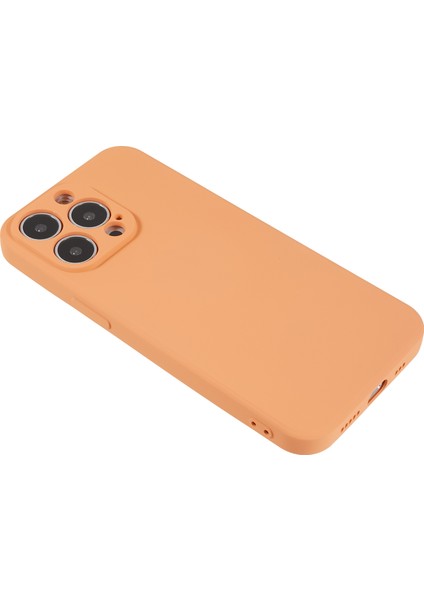 Iphone 13 Pro Max Telefon Kılıfı 6.7 Inç Ka Tpu Telefon Kılıf Kamera Koruma Kapağı Yumuşak Fiber Astar Iç-Orange (Yurt Dışından)