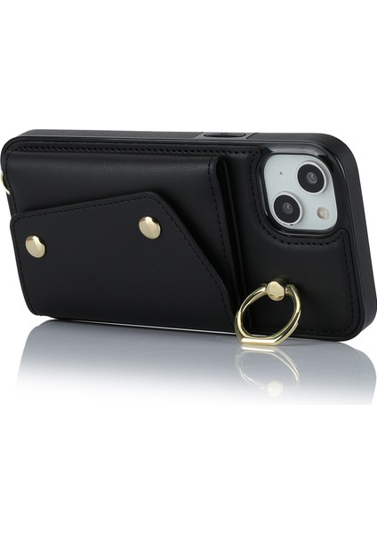 Iphone 13 Mini Telefon Kılıfı Için Zipper Cüzdan Telefon Kapağı Pu Deri Kaplamalı Tpu Döner Yüzük Kickstand-Black (Yurt Dışından) fırsatları