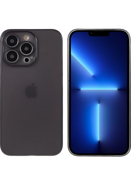 Iphone 13 Pro Telefon Kılıfı 6.1 Inç Mat Yüzey Ultra Ince Işık Anti-Çizgiye Karşı Kesik Kesim Sabit Pc Telefon Kılıf Vaka-Şöhretli Siyah (Yurt Dışından)