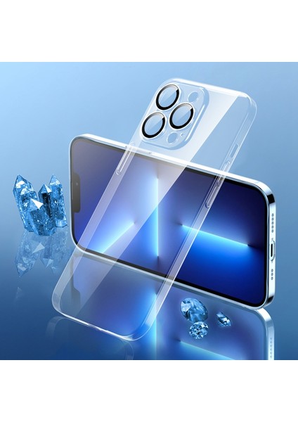 Iphone 13 Pro Max Telefon Kılıfı Anti-Drop Telefon Kılıfı 6.7 Inç Ultra Ince Toz Geçirmez Cep Telefonu Kapağı Lens Film-Tasarlanmış (Yurt Dışından) modelleri