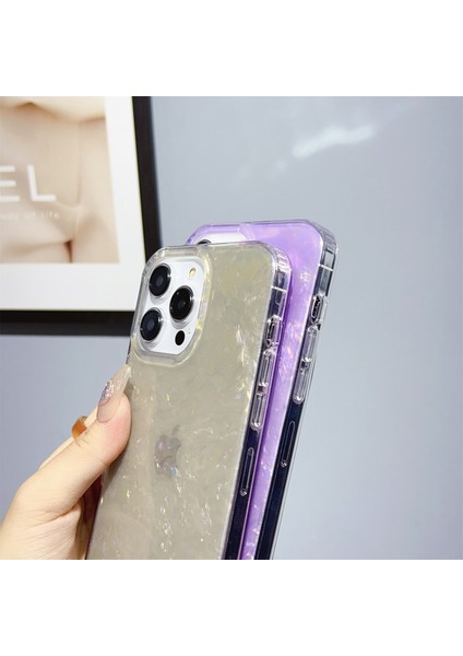 Iphone 13 Pro 6.1 Inç Imd Kabuk Desenli Telefon Kılıfı Tpu+Pc Şok Geçirmez Kapak-Beyaz (Yurt Dışından) fiyatları