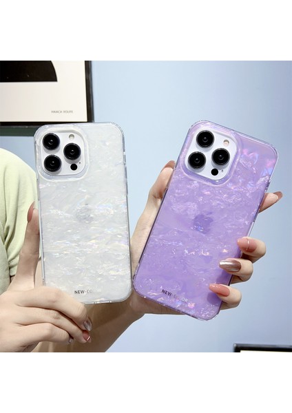 Iphone 13 Pro 6.1 Inç Imd Kabuk Desenli Telefon Kılıfı Tpu+Pc Şok Geçirmez Kapak-Beyaz (Yurt Dışından) fırsatları