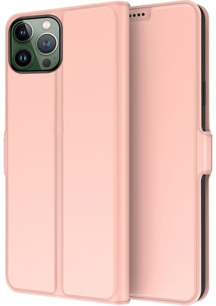 Iphone 13 Pro Max Telefon Kılıfı 6.7 Inç Pu Deri Flip Folio Telefon Kapak Kartı Tutucu Iç Tpu Manyetik Stand Yüzey Yahudi Karşıtı Altın (Yurt Dışından)