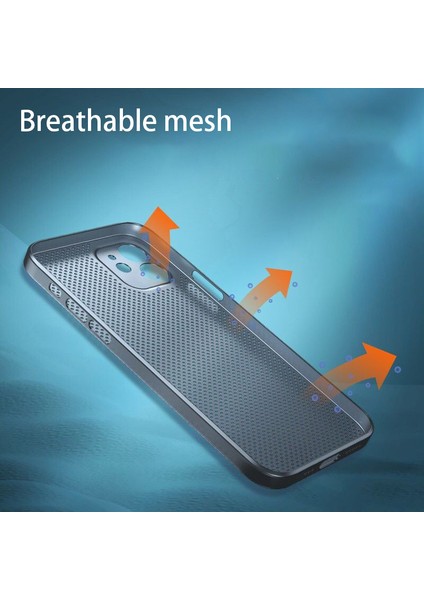 Iphone 13 Mini Telefon Kılıfı Ultra Ince Pp 5.4 Inç Isı Disipasyonu Nefes Alabaç Içi Boş Delik Mesel Arka Kapak Black (Yurt Dışından) fırsatları