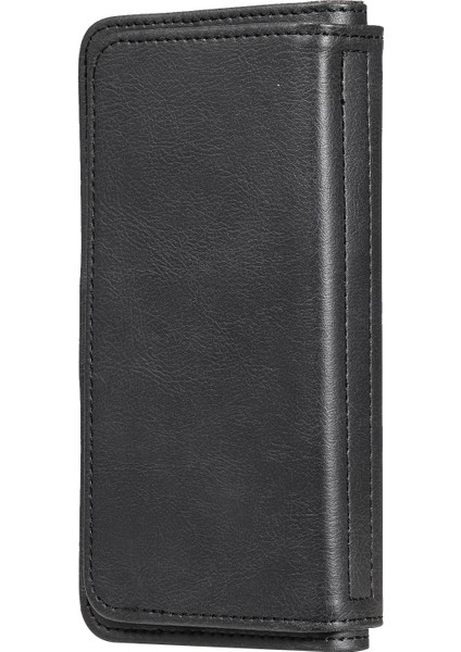 Iphone 13 Pro Telefon Kılıfı Için 6.1 Inç Birden Fazla Kart Yuvası ile Büyük Kapasiteli Stand Kabuğu Cüzdan Tasarım-Black (Yurt Dışından) modelleri