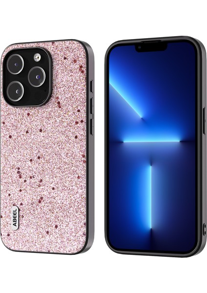 Iphone 13 Pro Max Telefon Kılıfı 6.7 Inç Glitter Pu Derılı Kaplamalı Tpu Kılıf Anti-Çizelge Telefon Kılıfı (Yurt Dışından)