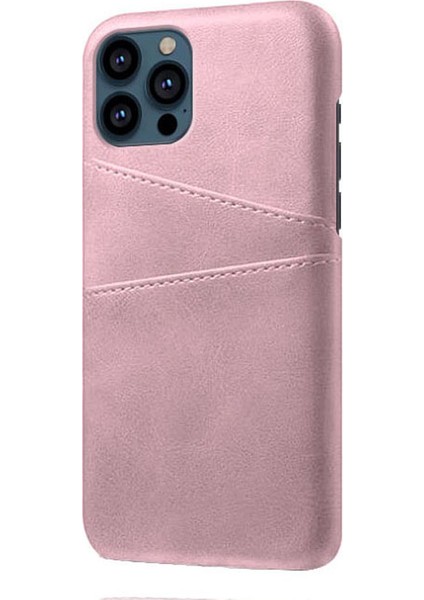 Iphone 13 Pro Telefon Kılıfı Deri Kaplamalı Pc 6.1 Inç Çift Kart Yuvaları Ultra Ince Koruyucu Kabuk Rose Altın (Yurt Dışından) fiyatları