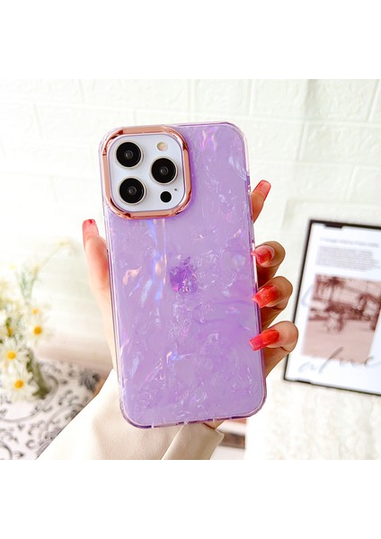 Iphone 13 Pro Max Telefon Kılıfı 6.7 Inç Kabuk Deseni Imd Telefon Kılıfı Hibrit Tpu+Pc Koruyucu Kapak Light Mor (Yurt Dışından) fiyatları