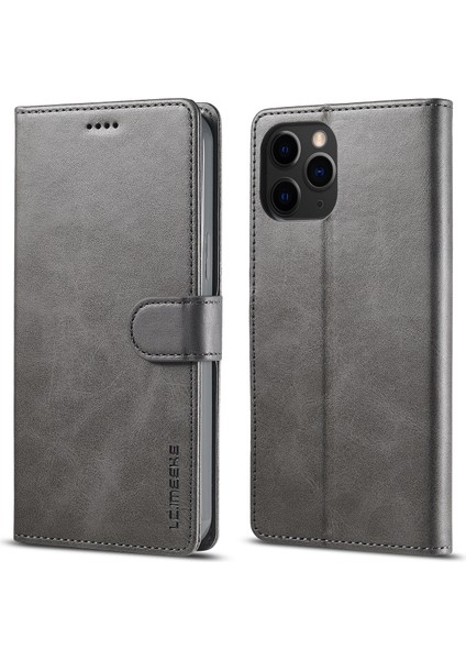 Cüzdan Tasarım Deri Kılıf Kabuğu Iphone 13 Pro 6.1 Inç Standlı) -Grey (Yurt Dışından) fiyatları