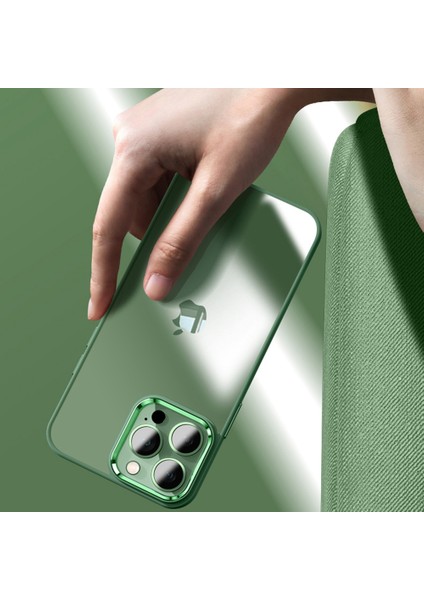 Iphone 13 Pro Max Telefon Kılıfı Koruyucu Kılıf 6.7 Inç Ince Kapak Silikon+Metal Lens Çerçeve Sapfirli Akrilik Anti-Fall Anti Anti Tele (Yurt Dışından) fırsatları