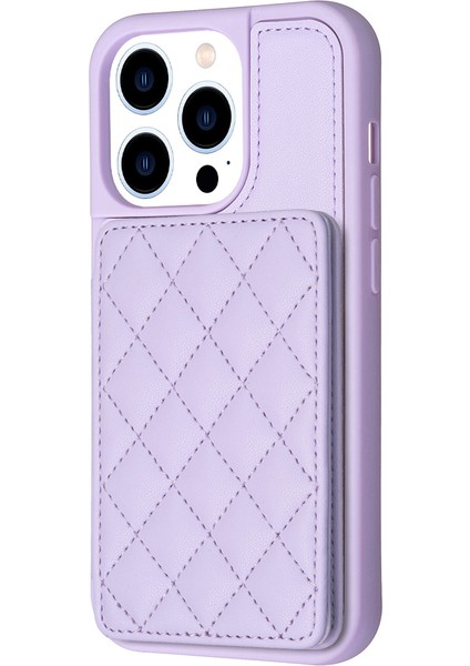 Iphone 13 Pro Max Telefon Kılıfı Deri Kaplamalı Tpu Kapak 6.7 Inç Kart Yuvaları Kickstand Telefon Anti-Çizelge Kılıf Vaka-Doğru (Yurt Dışından)