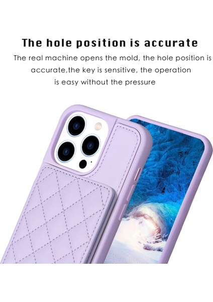 Iphone 13 Pro Max Telefon Kılıfı Deri Kaplamalı Tpu Kapak 6.7 Inç Kart Yuvaları Kickstand Telefon Anti-Çizelge Kılıf Vaka-Doğru (Yurt Dışından)