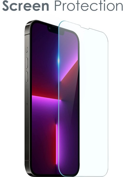 Iphone 13 Pro Telefon Kılıfı Için 6.1 Inç Şeffaf Tpu 9h Temperli Cam Arka Lens Kapak Ekran Koruyucu (Yurt Dışından) modelleri