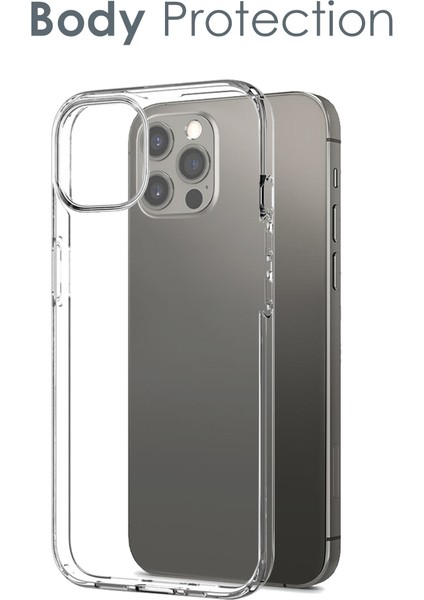 Iphone 13 Pro Telefon Kılıfı Için 6.1 Inç Şeffaf Tpu 9h Temperli Cam Arka Lens Kapak Ekran Koruyucu (Yurt Dışından) fırsatları