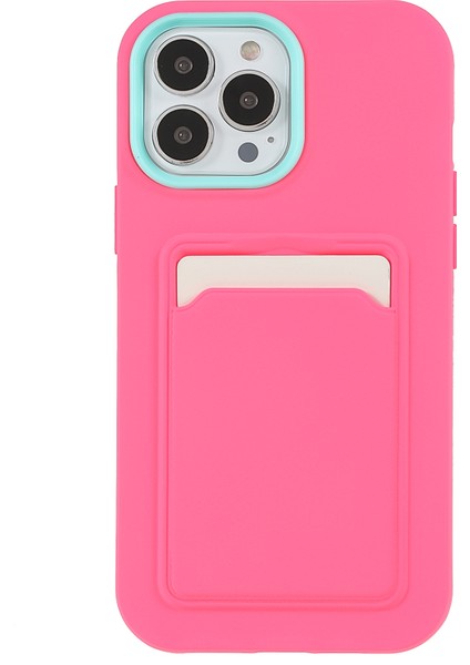 Ka Yüzey Kartı Yuvası Tasarımı Anti-Çizgi Pc+Tpu Hibrit Kılıf Kapağı Telefon 13 Pro 6.1 Inç-Pembe (Yurt Dışından) fiyatları