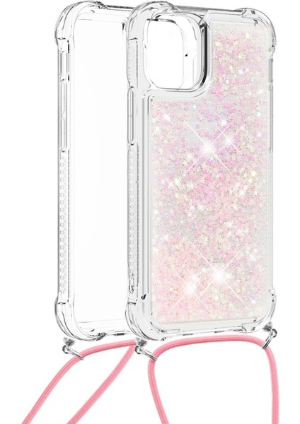 Iphone 13 Pro Telefon Kılıfı Için Quicksand ve Parlak Yüzen Pırıltılı Akış Sıvı Şok Geçirmez Koruyucu Tpu Kapak 6.1 Inç-Silver Pembesi (Yurt Dışından) fiyatları
