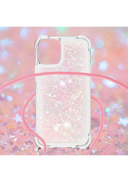 Iphone 13 Pro Telefon Kılıfı Için Quicksand ve Parlak Yüzen Pırıltılı Akış Sıvı Şok Geçirmez Koruyucu Tpu Kapak 6.1 Inç-Silver Pembesi (Yurt Dışından) fırsatları