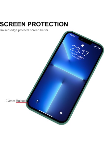 Iphone 13 Pro Max Telefon Kılıfı 6.7 Inç Sıvı Silikon Yumuşak Telefon Kılıfı Kesin Kesme Kamera Lens Koruma Kapak Morası (Yurt Dışından) fiyatları