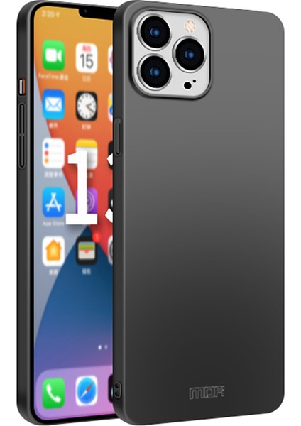Iphone 13 Pro Telefon Kılıfı Kalkanı Ince Buzlu Kaplama Yüzeyi Sert Plastik Cep Telefonu Geri Kılıf Koruyucusu 6.1 Inç-Black (Yurt Dışından)