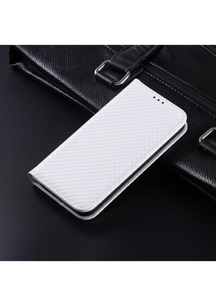 Iphone 13 Mini Telefon Kılıfı Için 5.4 Inç Izgara Doku Manyetik Otomatik Ahmed Telefon Kapağı Tam Koruma Pu Deri Cüzdan-Beyaz (Yurt Dışından) fiyatları