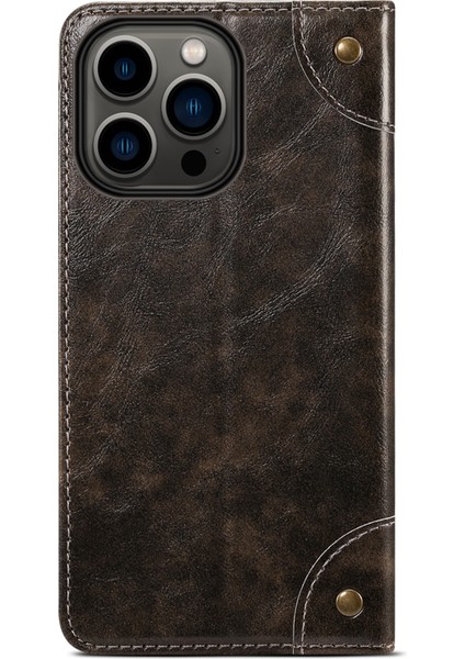 Iphone 13 Pro Telefon Kılıfı Için Tam Koruma Flip Shockproof Pu Deri+Tpu Kılıfı Cüzdan ve Stand 6.1 Inç-Black (Yurt Dışından) modelleri