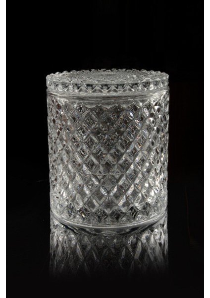 Mirella Kristal Cam Kapaklı Şekerlik - 11 cm