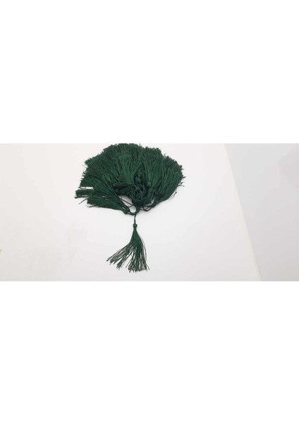 Zümrüt Yeşil Renkte Püskül (50 Adet) 7 cm Boy