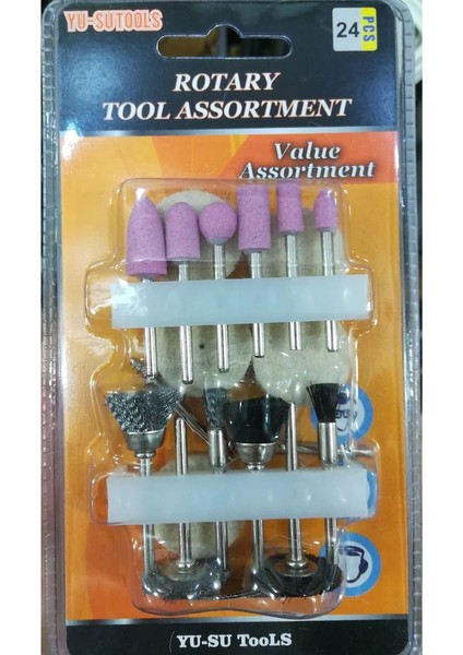 Hobi Gravür Taşlama Makinesi Pimli Aksesuar Seti 24 Parça Hobi Cihazları Için Mini Set