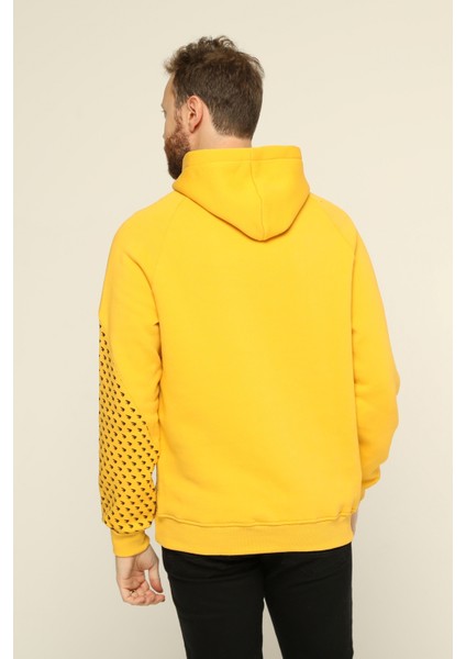 Kapşonlu Baskılı Kanguru Cepli Sweatshirt fiyatları