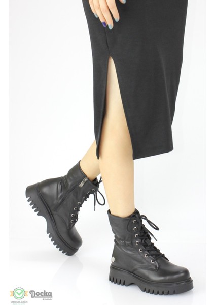 Mammimia Kadın Hakiki Deri Ortopedik Günlük Kalın Taban Bot M24/KB1885Y fiyatları