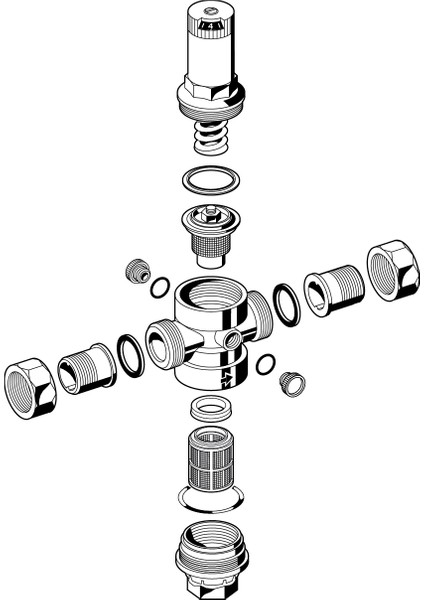 Resideo Braukmann DN25 Entegre Filtreli Basınç Düşürücü Vana - D06F-1A modelleri