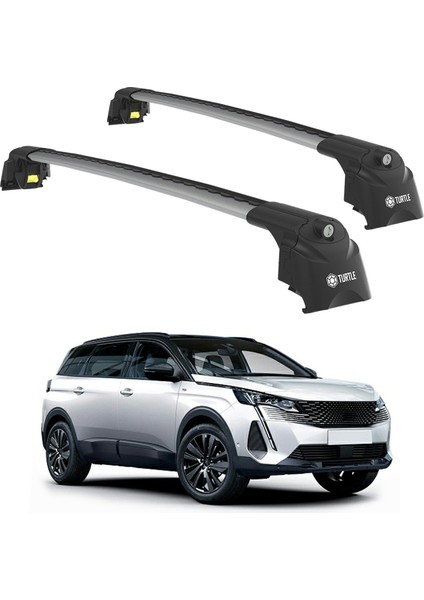 Peugeot 5008 (T87) 2017-2023 Turtle Air2 Ara Atkı Gri
