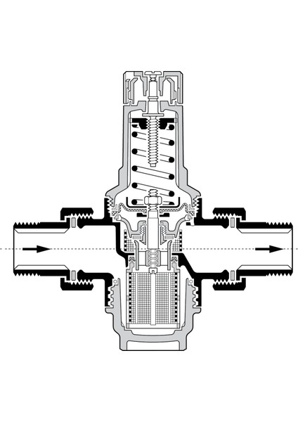 Resideo Braukmann DN32 Entegre Filtreli Basınç Düşürücü Vana - D06F-11/4A