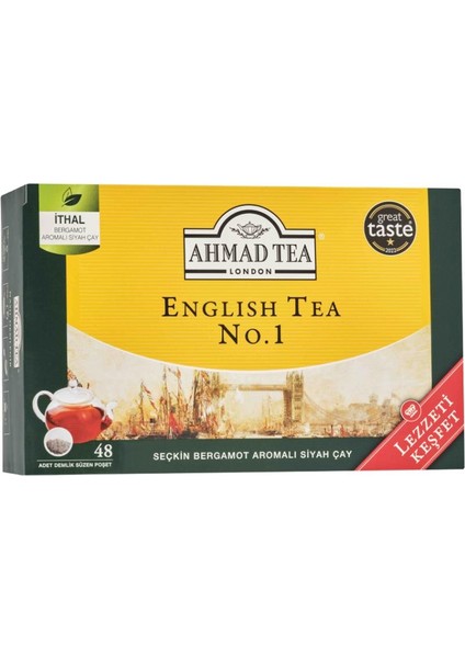 English Tea No.1 Demlik Poşet Çay 153.6 gr 48 Adet