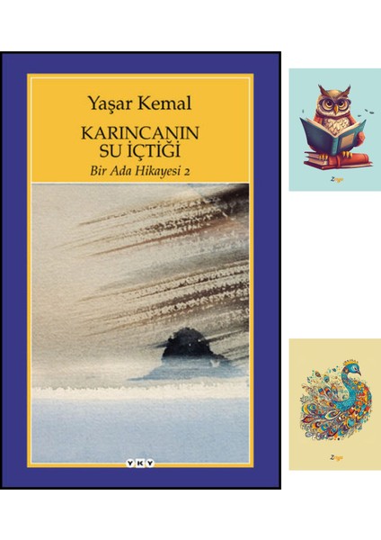 Karıncanın Su İçtiği Bir Ada Hikayesi 2 - Yaşar Kemal - Not Defterli Set