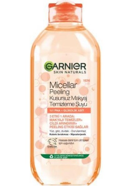 Micellar Kusursuz Makyaj Temizleme Suyu Peeling 400 ml x 2 Adet fiyatları