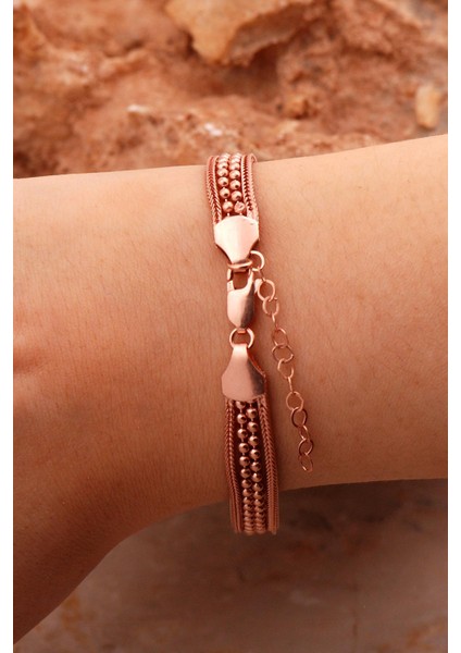 Hasır Elişi Rose Gümüş 4423 Bileklik modelleri