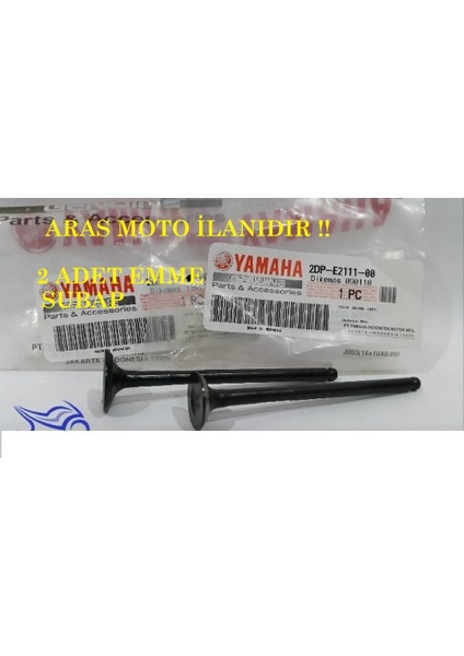Nmax 125 - 150 Subap (Sibop ) Takımı Emme 2 Adet Orjinal -Arasmoto