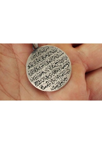 Nazar Dualı ve Ayetel Kürsi Unisex 925 Ayar Gümüş Kolye Ucu fiyatları