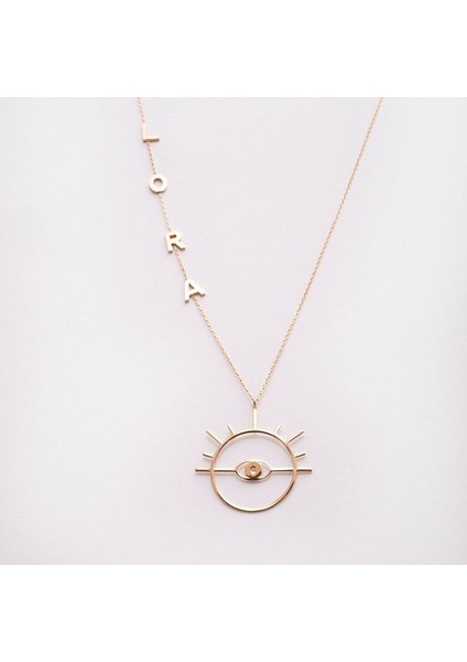 925 Ayar Gümüş Isim Tasarım Göz Kolye modelleri