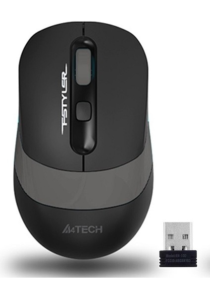 A4 TECH FG10 Kablosuz 2000dpi Optic Siyah/Gri Mouse