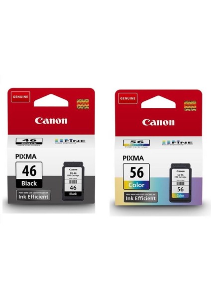 Tıpalı Dolabilen Canon Pg-46/cl-56 Kartuş + Dolum Seti