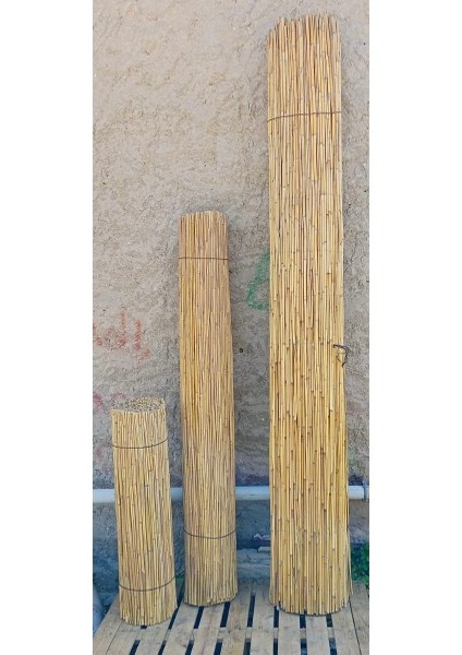 Reed Fence Uv.Misina Ip Örgülü Doğal Kamış Çit Balkon Çiti Hasır Bambu Çit Bahçe Çiti Ve Gölgelik Dekor