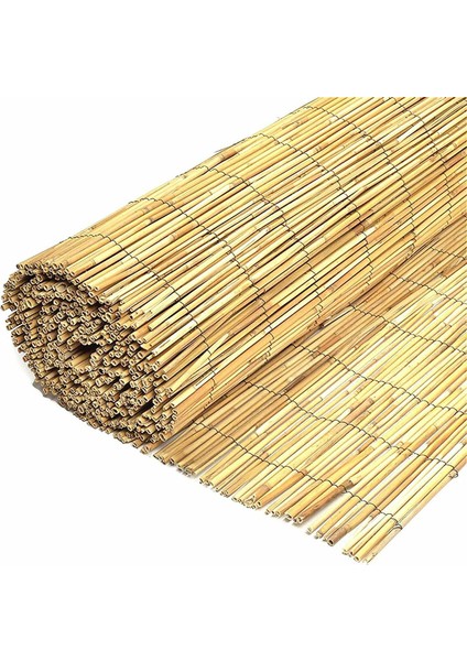 Reed Fence Uv.Misina Ip Örgülü Doğal Kamış Çit Balkon Çiti Hasır Bambu Çit Bahçe Çiti Ve Gölgelik Dekor