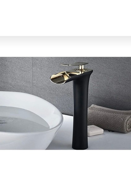 Şelale Lavabo Bataryası Çanak Lavabo Musluğu Gold Siyah Naturel Akışlı Batarya Musluk fiyatları