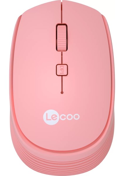 Lecoo WS202 Kablosuz 1200DPI Optic Pembe Mouse