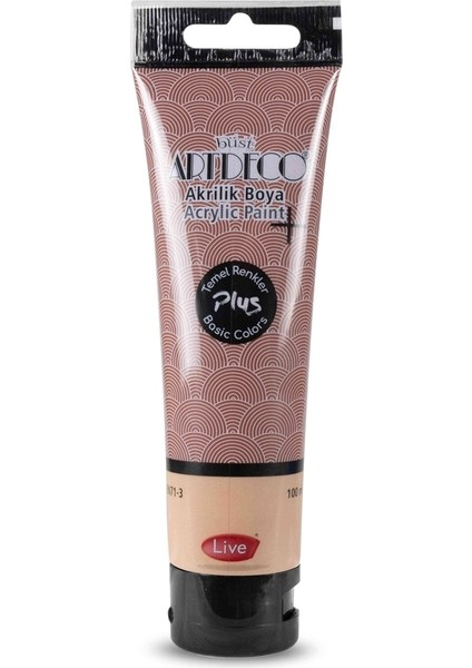 Plus Akrilik Boya 100ML Tüp Kızıl Kahve 488 fiyatları